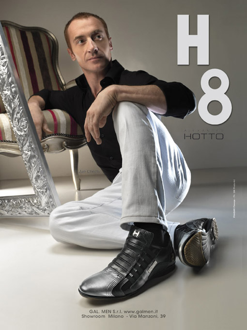 Campagna pubblicitaria calzature H8 con testimonial Yuri Chechi by Phasar Agenzia di Pubblicità, Comunicazione, Web Design e Grafica a Firenze
