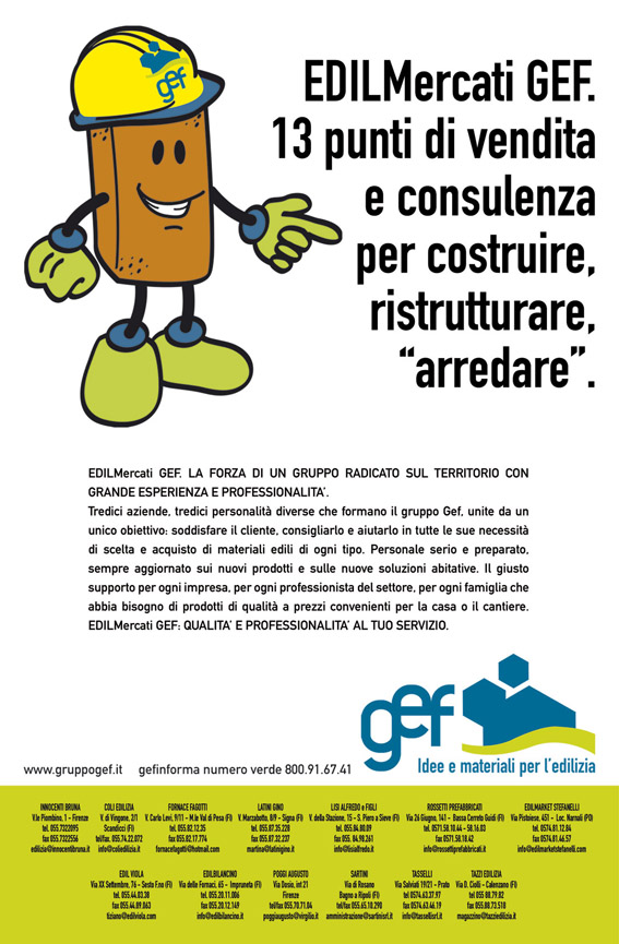 Campagna Edilmercati Gef by Phasar Agenzia di Pubblicità, Comunicazione, Web Design e Grafica a Firenze